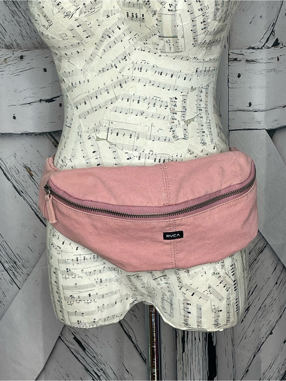RVCA Canvas Sidebag Ties Pink